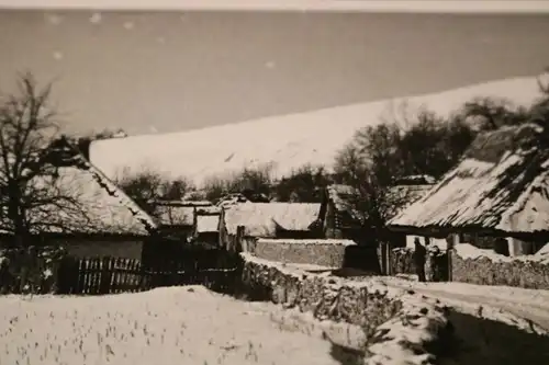 tolles altes Foto - Soldaten in Bedrykowce Ukraine im Winter - Repro ???