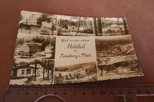 tolle alte Karte - Mühltal bei Eisenberg  50-60er Jahre