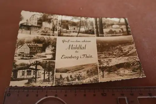 tolle alte Karte - Mühltal bei Eisenberg  50-60er Jahre 