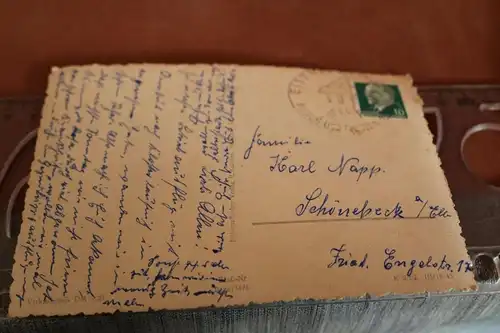 tolle alte Karte - Mühltal bei Eisenberg  50-60er Jahre 