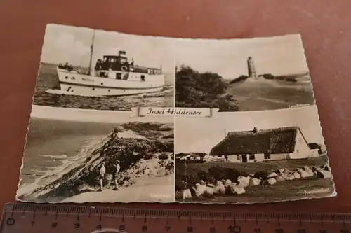 tolle alte Karte - Insel Hiddensee  50-60er Jahre
