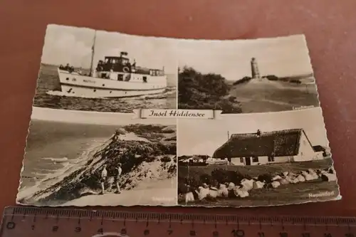 tolle alte Karte - Insel Hiddensee  50-60er Jahre 