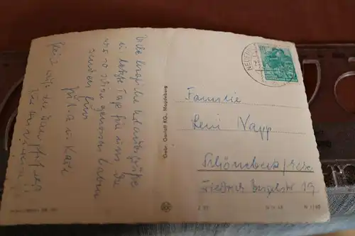tolle alte Karte - Insel Hiddensee  50-60er Jahre 
