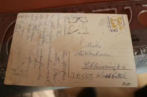 tolle alte Karte - Hamburg Schwäne auf der Alster - 30-40er Jahre ??