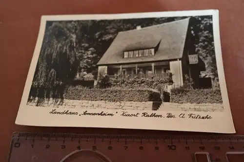 tolle alte Karte - Landhaus Sonnenheim - Rathen  - 50-60er Jahre ??