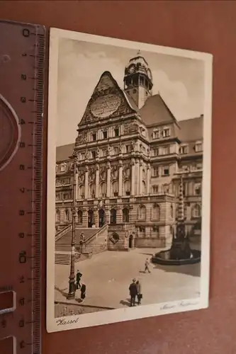 tolle alte Karte - Kassel Neues Rathaus - 30-40er Jahre ???