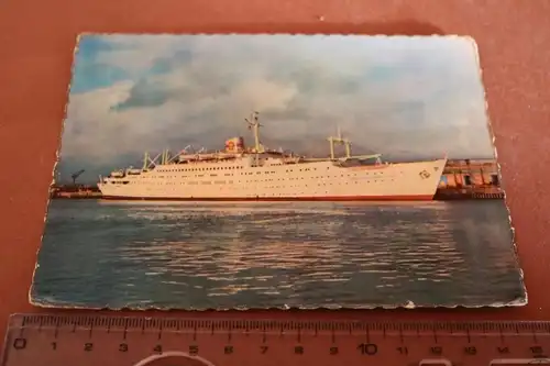tolle alte Karte - FDGB Urlaubsschiff MS Völkerfreundschaft 