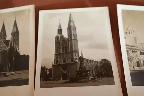 drei tolle alte Fotos - vers.  Kirchen - Ort ???   1910-30 ???