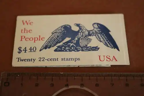 Ausgabeblock - We the People 4,40 Dollar USA  5 Marken
