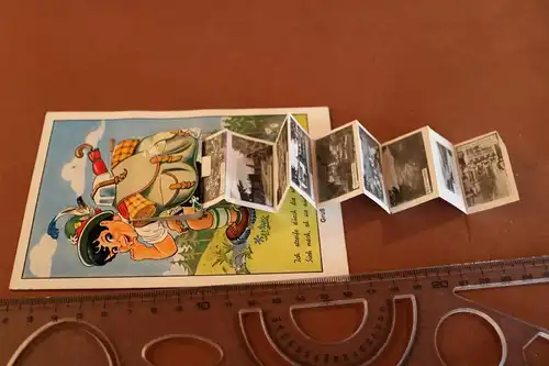 tolle alte Rucksackkarte - Gruß aus dem Sauerland  30-60er Jahre ???