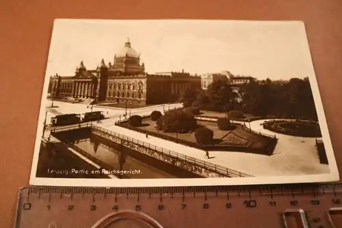 tolle alte Karte  Leipzig - Partie am Reichsgericht 
