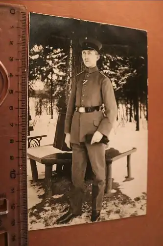 tolles altes Foto - Portrait eines Soldaten - Dezember 1917