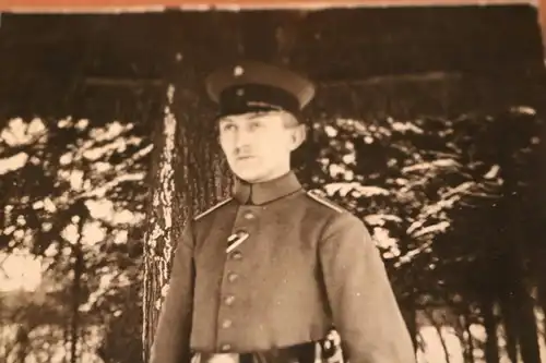 tolles altes Foto - Portrait eines Soldaten - Dezember 1917