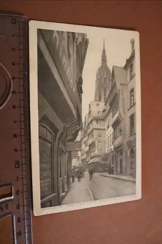 tolle alte Karte - Frankfurt a.M.  Marktstr.  M Schirne  20-40er Jahre ???