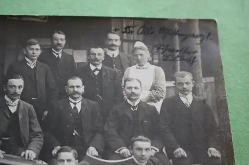 tolles altes Foto - Gruppenfoto Kurgäste - 1909 - Bad Berka Thüringen