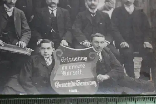 tolles altes Foto - Gruppenfoto Kurgäste - 1909 - Bad Berka Thüringen
