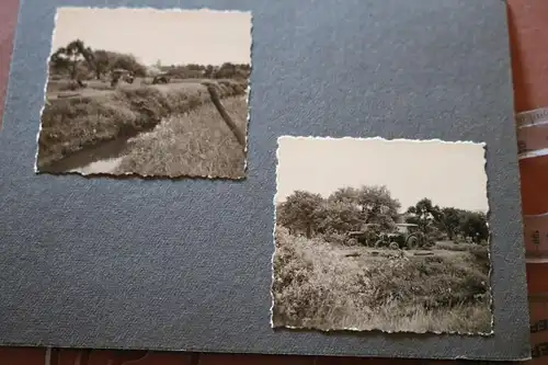 vier alte Fotos   Soldaten ?? mit alten Traktoren, Schlepper am arbeiten 