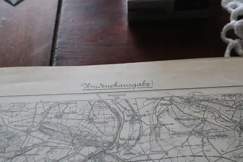 alte Karte des Deutschen Reiches Umdruckausgb. 336 Goslar  1911