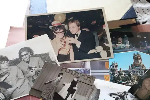 kleines Konvolut alter Fotos , Karten, Album  60-70er Jahre