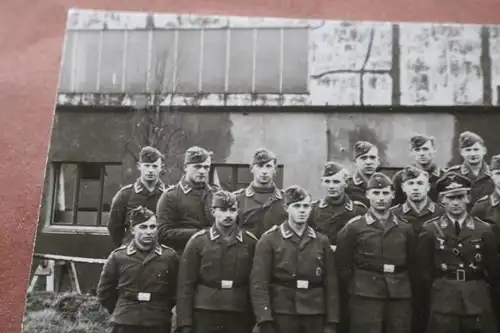 altes Repro-Foto - Gruppe Soldaten der Luftwaffe - Spanienkreuz