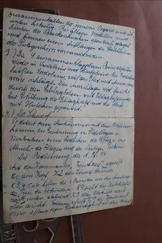 alter Brief über das leichte Artilleriepferd 94 