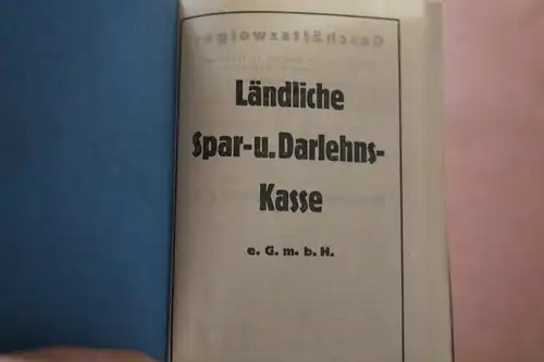 toller alter Taschenkalender , Taschenmerkbuch 1931 - Genossenschaftsbank Halle