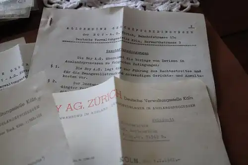 toller alter Feldpostumschlag mit Inhalt der Boy AG Zürich an Dr. Hartenstein