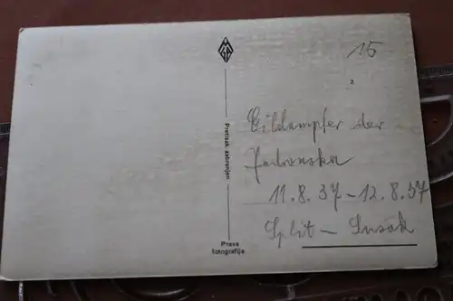tolle alte Fotokarte - SS Karadjordje  Eildampfer  1937