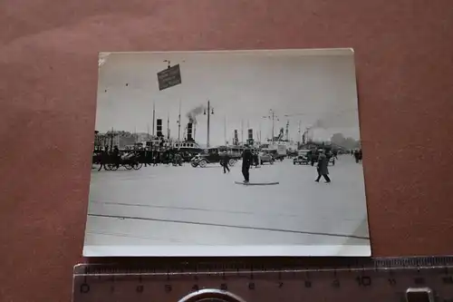 tolles altes Foto - Repro ?? Dampfschiffe - Bergen - 20-30er Jahre 
