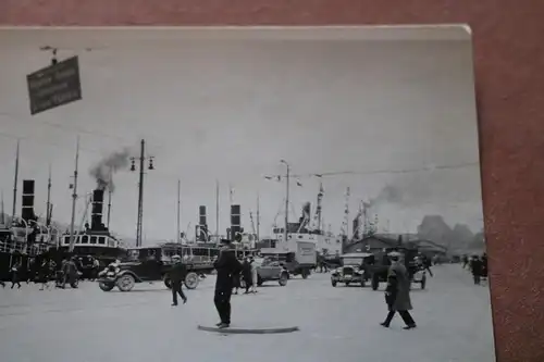 tolles altes Foto - Repro ?? Dampfschiffe - Bergen - 20-30er Jahre 