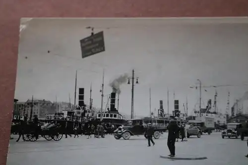 tolles altes Foto - Repro ?? Dampfschiffe - Bergen - 20-30er Jahre 