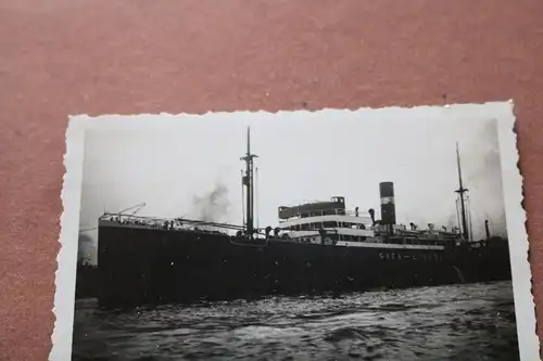 tolles altes Foto Frachtschiff  Gaza - Lisboa - Hamburger Hafen 1934