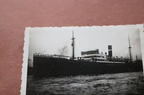 tolles altes Foto Frachtschiff  Gaza - Lisboa - Hamburger Hafen 1934