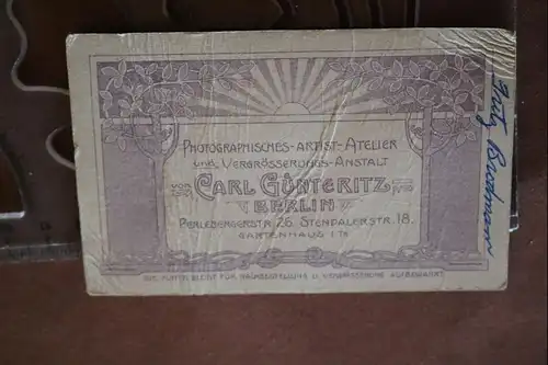 tolles altes CDV Foto - Portrait eines Soldaten aus Berlin 