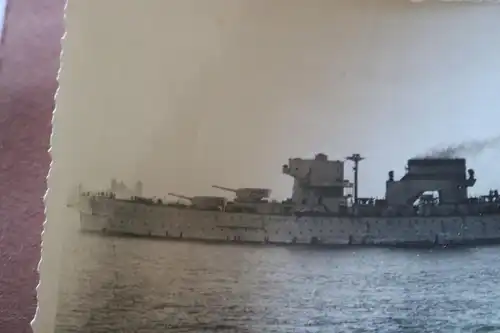 altes Foto nationalspanischer Schwerer Kreuzer Canarias 
