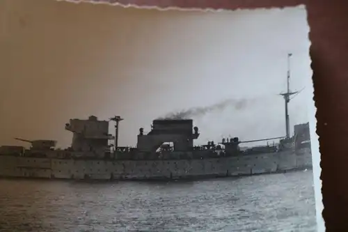altes Foto nationalspanischer Schwerer Kreuzer Canarias 