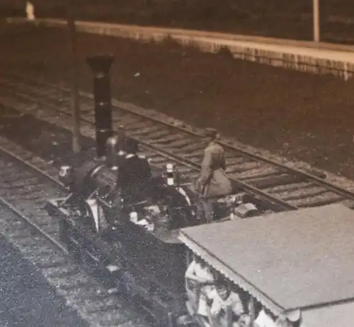 tolles altes Foto - Museumsfahrt mit der ersten deutschen Dampflok Adler