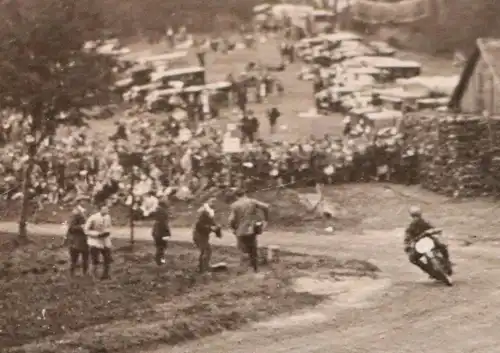 tolles altes Foto Oldtimer Motorradrennen - Ort ??? 20-30er Jahre