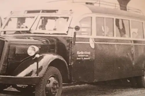 tolles altes Foto Oldtimer Bus - Reisebus ? 1947  Martha Schu Spedition ???