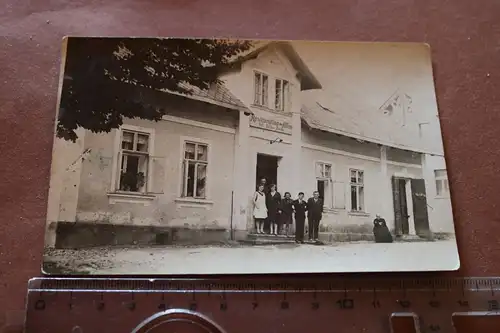 tolles altes Foto Gebäude Restauration Allee Inh. Julius Thiele  Ort ?? 1910/30 