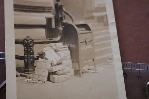 tolles altes Foto  amerikanischer US-Mail  Briefkasten in New York 20-30er Jahre