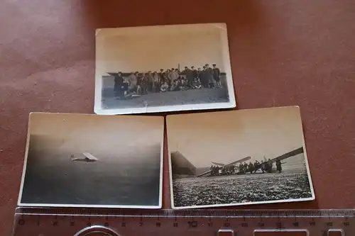 drei tolle alte Fotos - Segelflieger - Segelflug - Nürnberg - DLV  1930/31