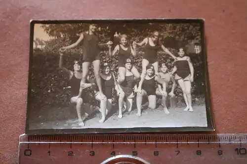 tolles altes Gruppenfoto hübsche Frauen Schwimmerinnen 1910-20 ?