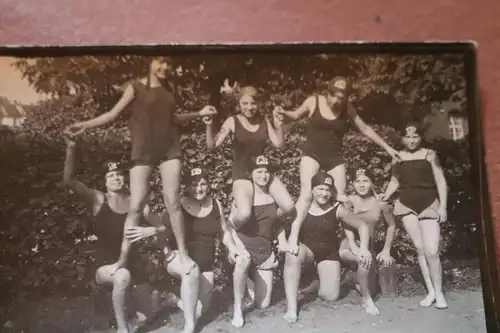 tolles altes Gruppenfoto hübsche Frauen Schwimmerinnen 1910-20 ?