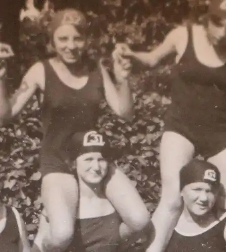 tolles altes Gruppenfoto hübsche Frauen Schwimmerinnen 1910-20 ?