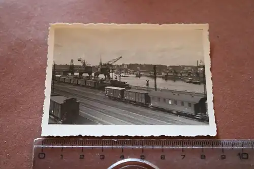 tolles altes Foto - Güterbahnhof, Hafen Dresden ?  30-50er Jahre ?