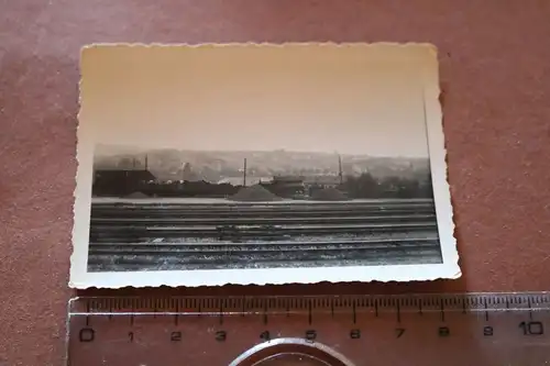 tolles altes Foto Bahnsteig Blick auf Wien Hütteldorf - 1941