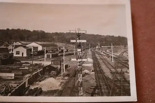 tolles altes Foto Bahnhof Audun-le-Roman Frankreich - 40-50er Jahre ??