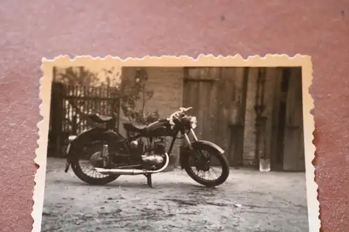 tolles altes Foto Oldtimer Motorrad Marke ? 