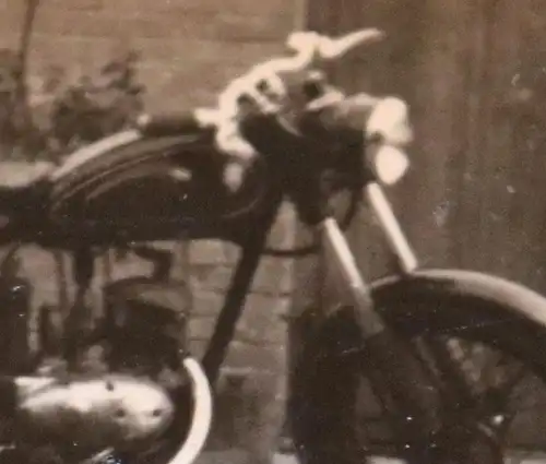 tolles altes Foto Oldtimer Motorrad Marke ? 